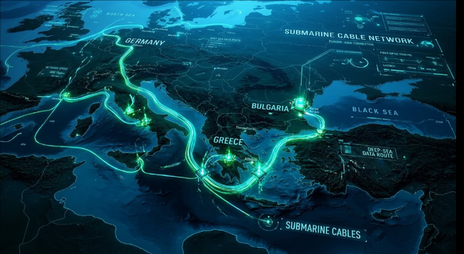 Submarine Cable Network Map